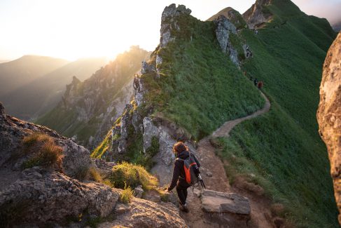 Photo de randonnée : passage technique sur le Sancy (c) Mickael Mussard Photographe