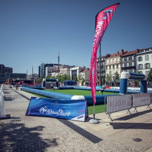 Photo de sport : le terrain temporaire installé pour l’occasion (c) Mickael Mussard Photographe Photo de sport : le terrain temporaire installé pour l'occasion (c) Mickael Mussard Photographe